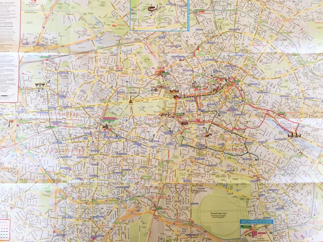 Karta över Berlin