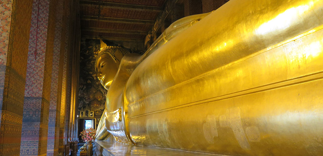 Liggande buddha Bangkok