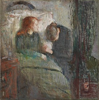 La niña enferma, primera versión de Edvard Munch.