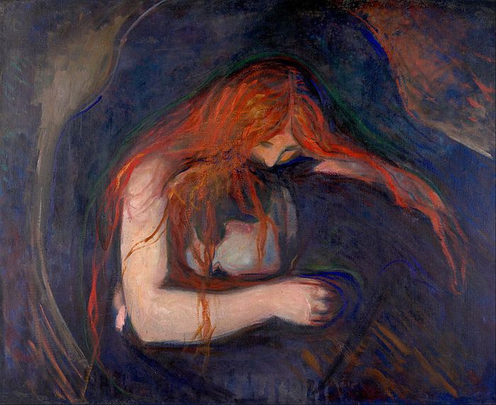 Amor y dolor, Edvard Munch.