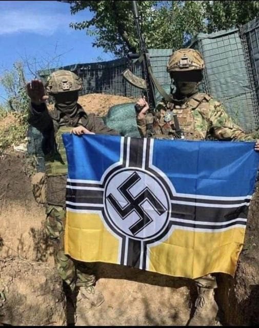 Nynazismen i Ukraine blomster