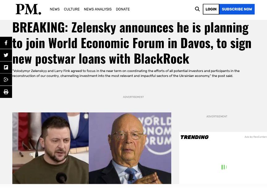 Zelensky vil have Ukraine med i stor-mogulet WEF