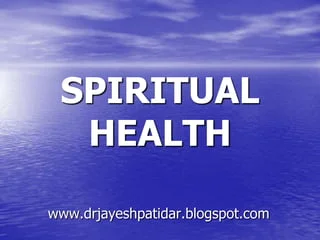 How to Improve Spiritual Health