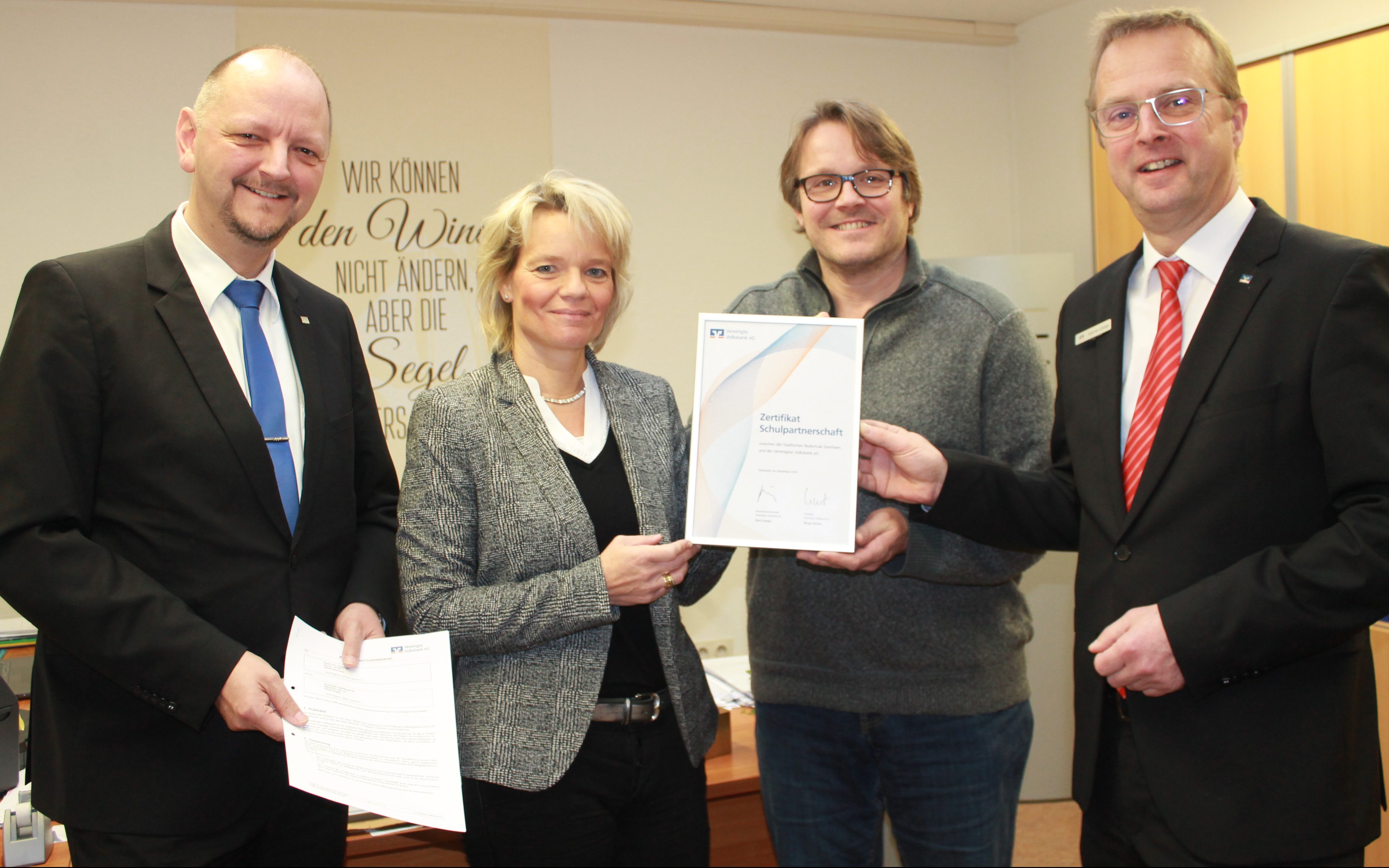 You are currently viewing Vereinigte Volksbank und Realschule Steinheim stärken ihre Partnerschaft