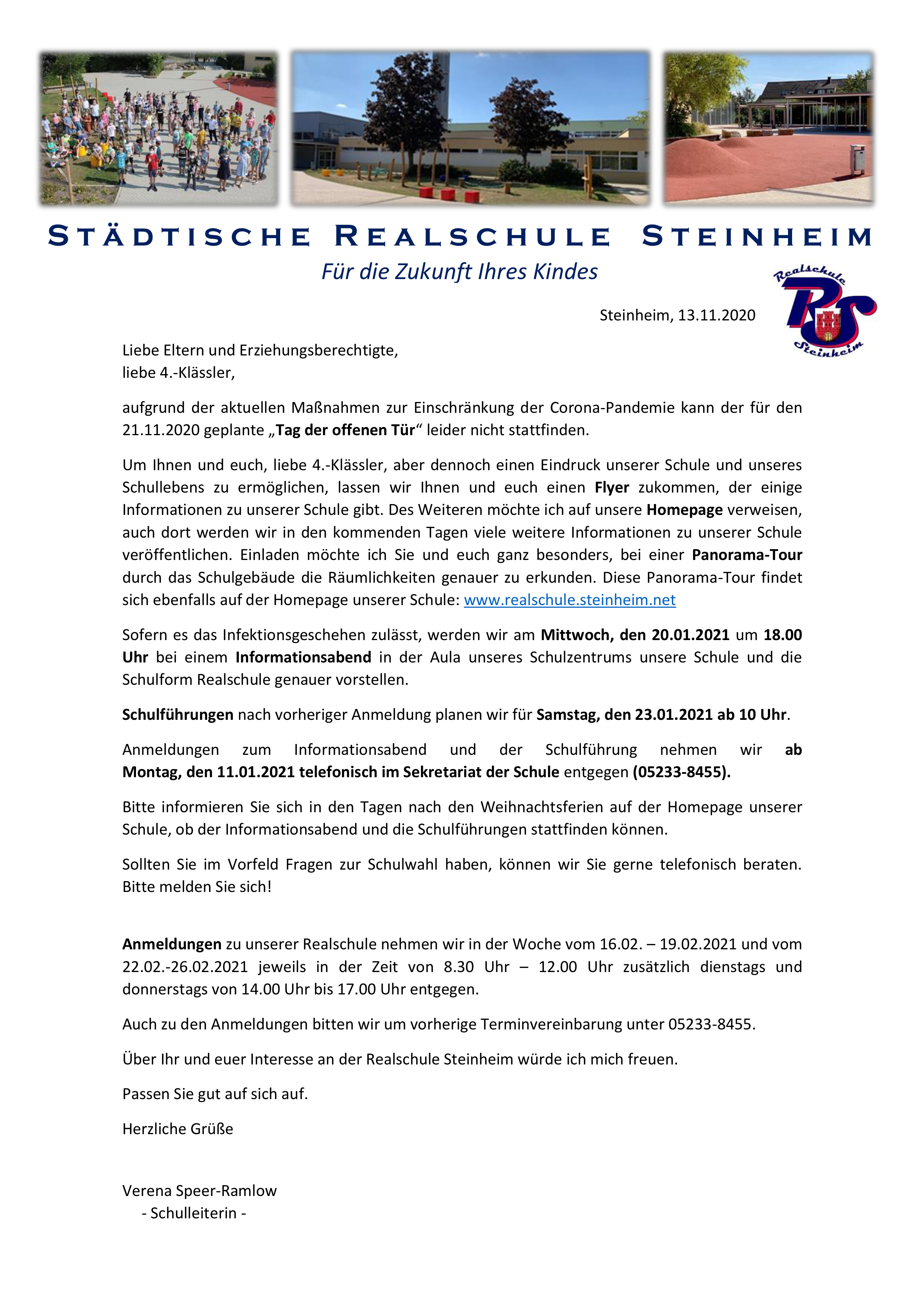 Tag Der Offenen Tur 2020 Stadtische Realschule Steinheim