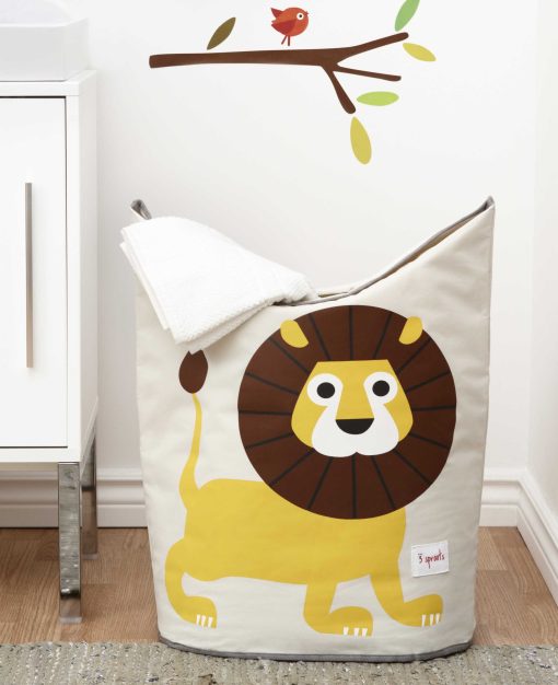 3Sprouts Laundry Hamper Lion Lifestyle Crop 1 scaled