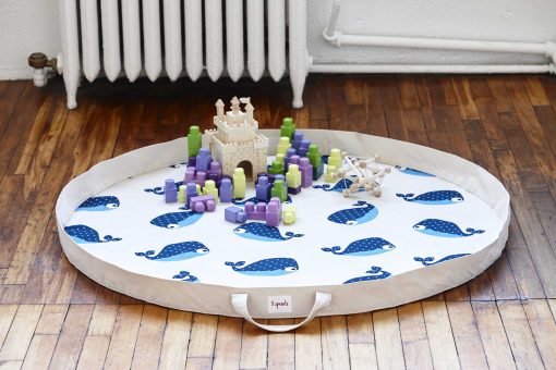 3Sprouts Play Mat Bag Whale Lifestyle scaled