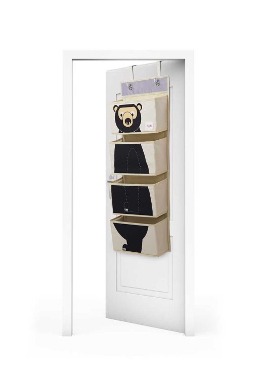 IWOBEA 3Sprouts Hanging Wall Organizer Bear angled door