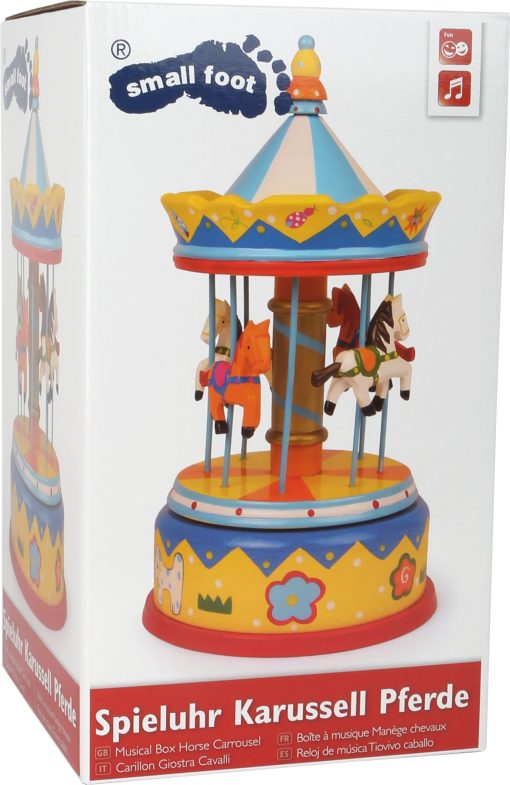 LG 2453 musical box merry go round horses 2