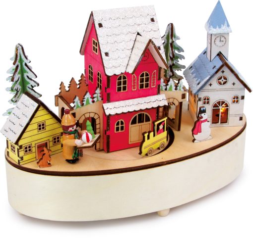 LG 6716 musical box and lamp wintertime 1