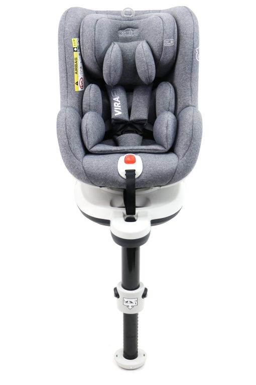 Asalvo Autostol 0-18 kg. og 360 graders rotation, Virafix, Grå - Image 3