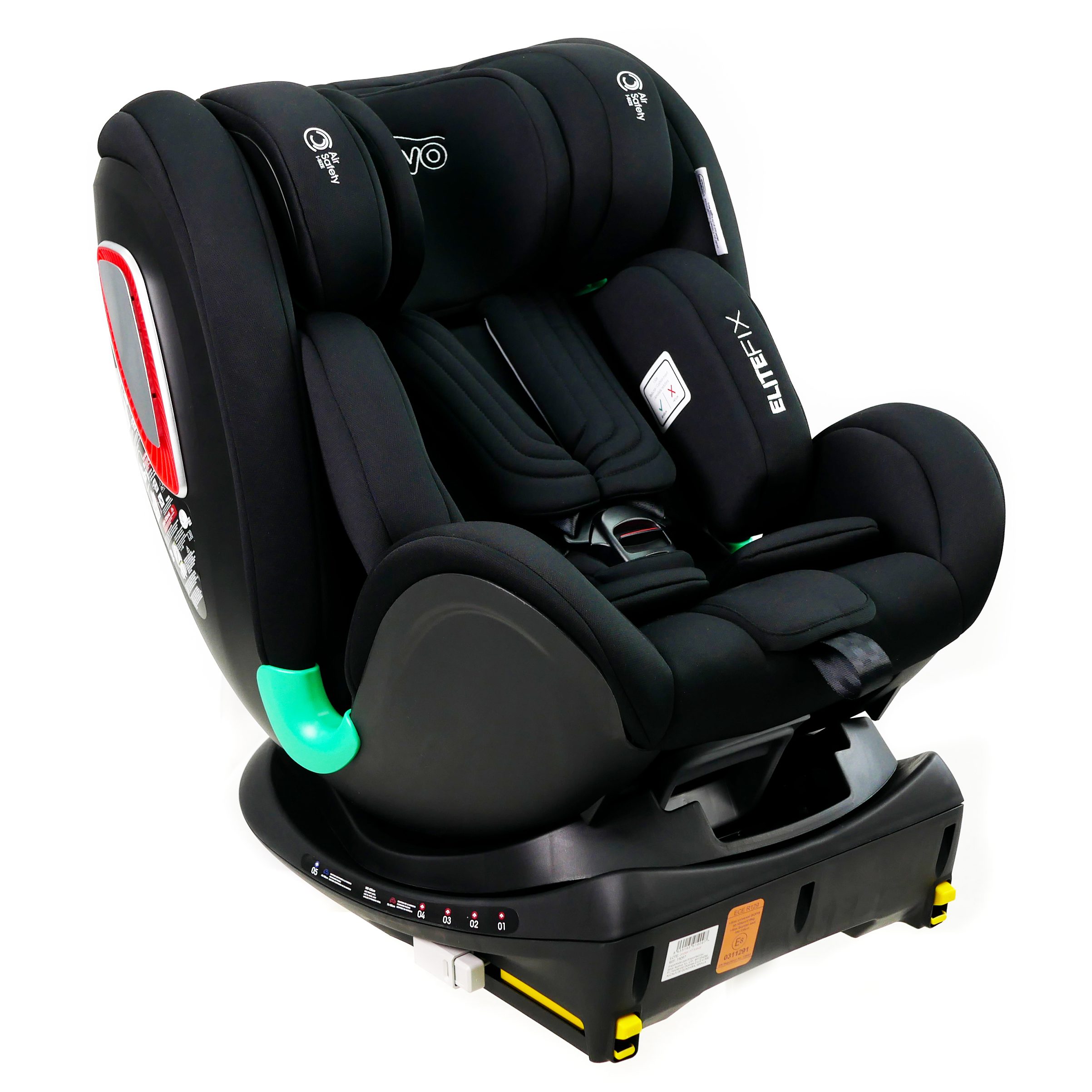 Asalvo Autostol GI Size Elite Fix, Sort 4 Asalvo Autostol GI Size Elite Fix, Sort - Billede 4