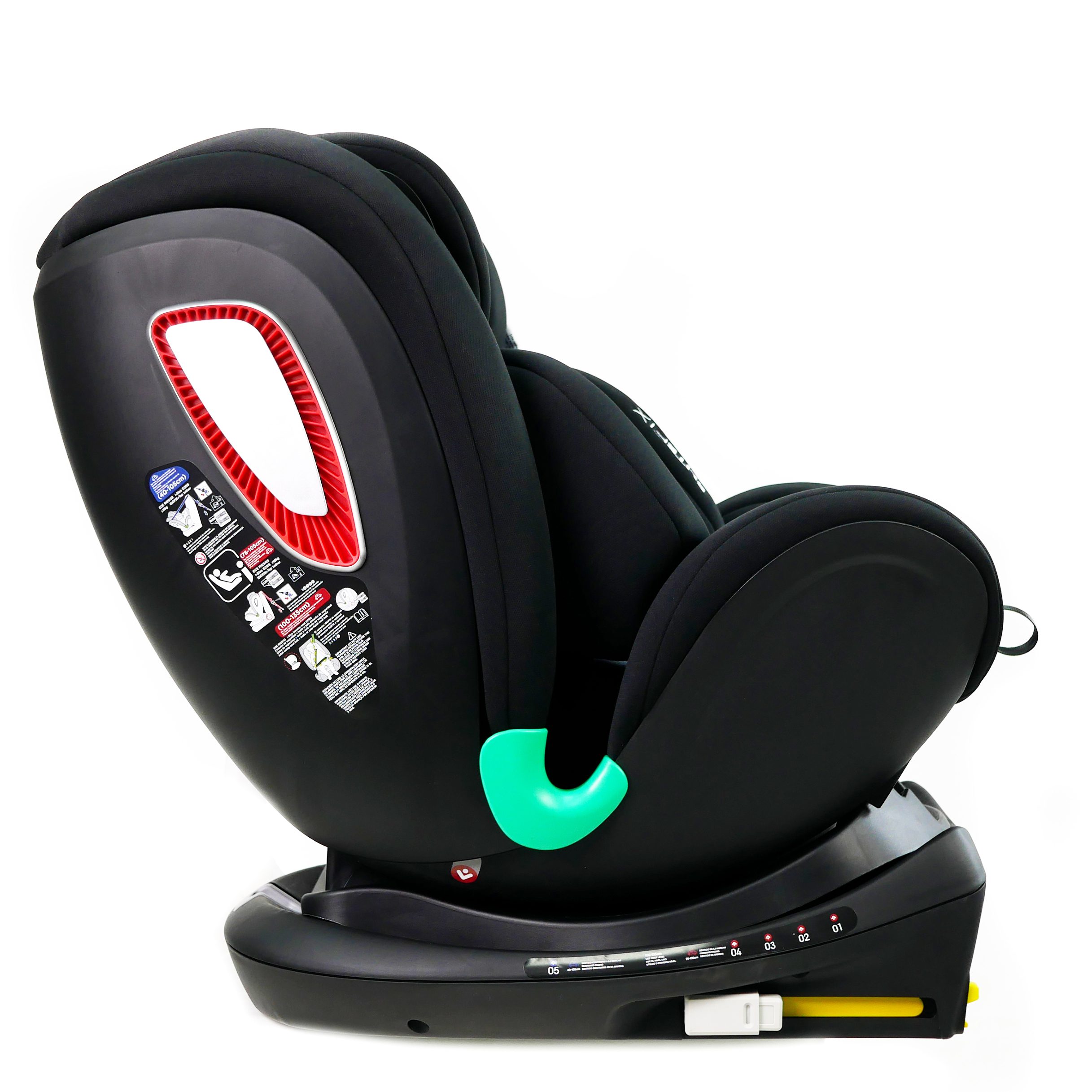 Asalvo Autostol GI Size Elite Fix, Sort 5 Asalvo Autostol GI Size Elite Fix, Sort - Billede 5