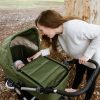 BAS 55 Bumbleride Indie CampGreen Bassinet Outdoors BabyZoomWithMom 2