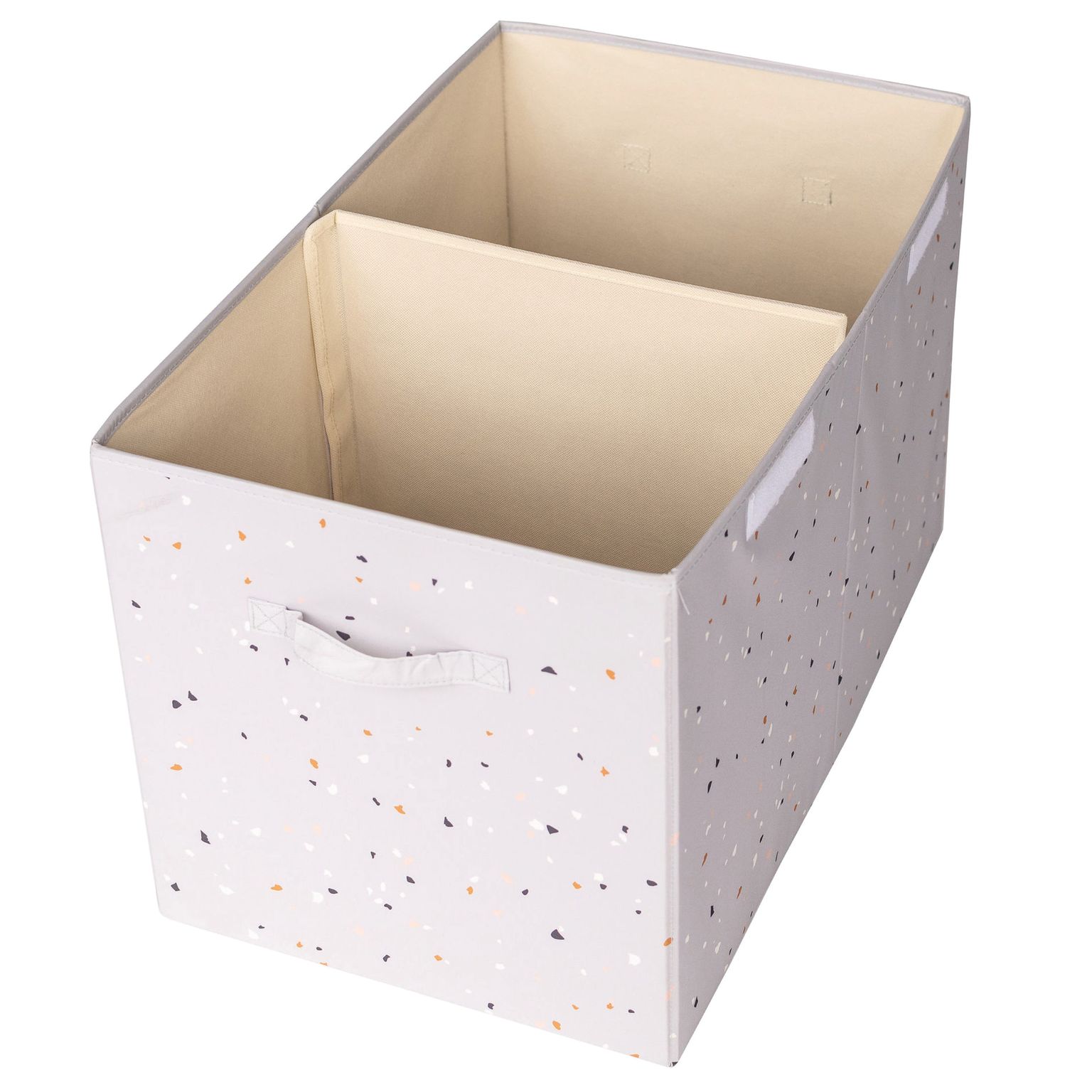 3 Sprouts Opbevaringskasse med låg, Terrazzo/Lysegrå 2 Opbevaringkasse med låg