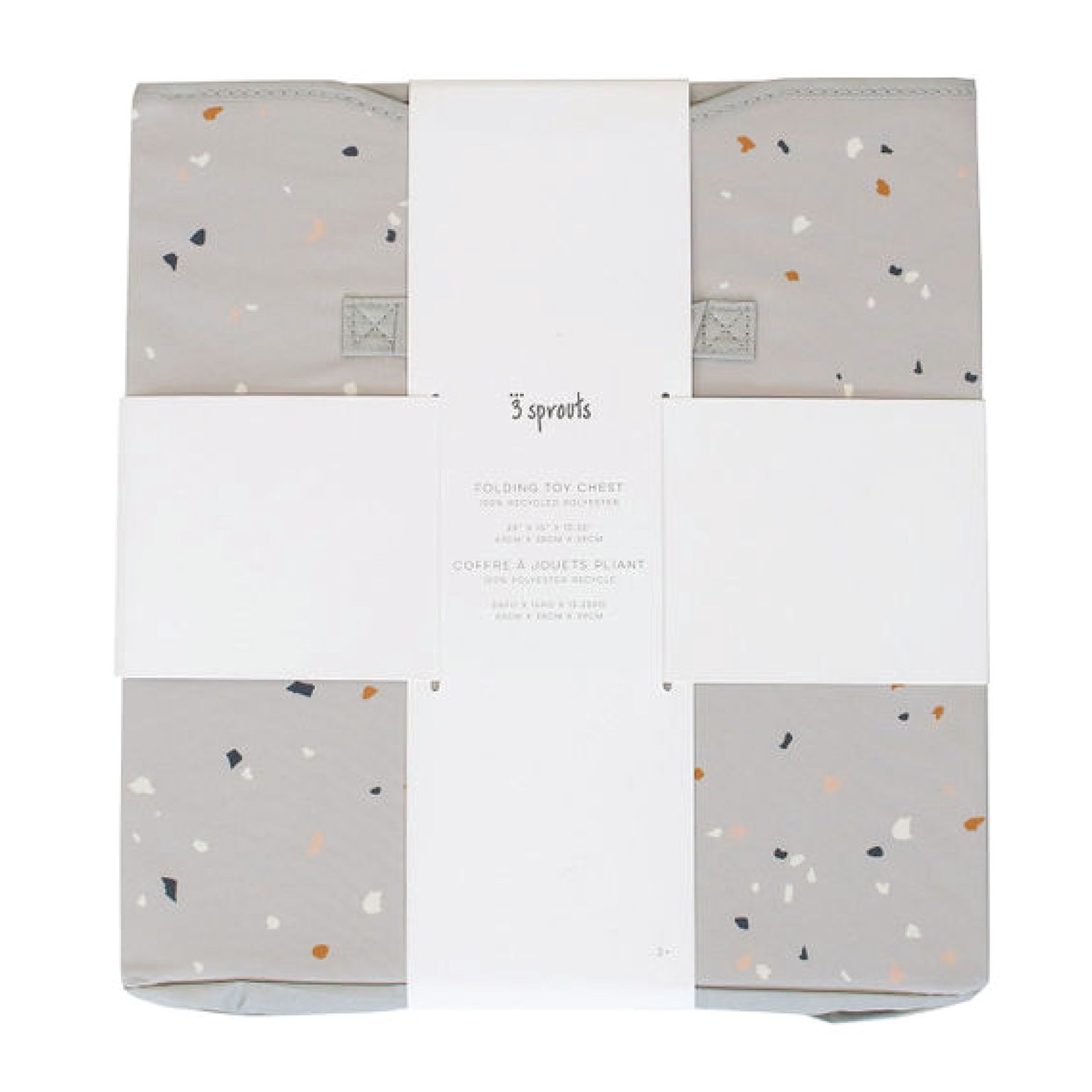 3 Sprouts Opbevaringskasse med låg, Terrazzo/Lysegrå 5 3 Sprouts Opbevaringskasse med låg, Terrazzo/Lysegrå - Billede 5