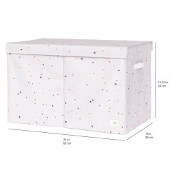 3 Sprouts Opbevaringskasse med låg, Terrazzo/Lysegrå 7 IFCTLG3 2