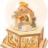 LG 11389 light up manger snow globe with music box 2 2