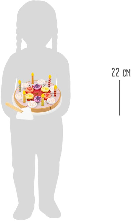 LG 11509 cuttable birthday cake with candles 5 2