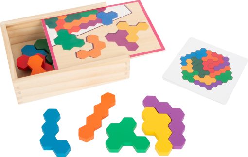 LG 11729 hexagon wooden puzzle learning game 4 2