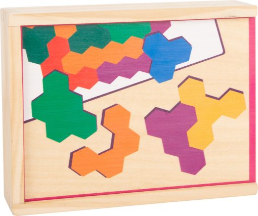 LG 11729 hexagon wooden puzzle learning game 5 2