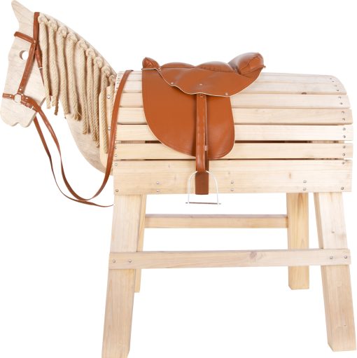 LG 11906 wooden horse saddle and bridle set 2 2