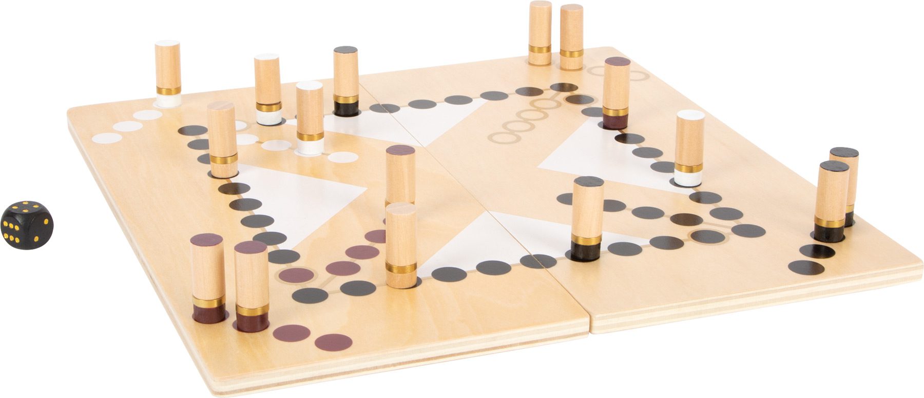 small foot Ludo og stige spil, Gold Edition 2 Rigtig Legetøj