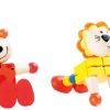 LG 10128 flexible wooden animal figures display 2