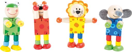 LG 10128 flexible wooden animal figures display 3