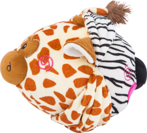 LG 10524 zebra giraffe plush ball 4