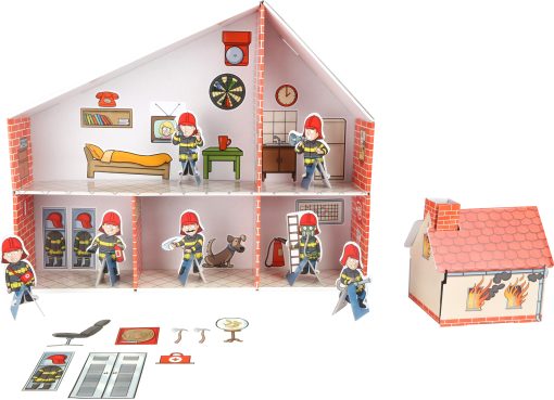 LG 10763 play house cardboard fire station 3