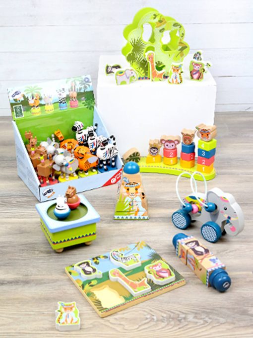 LG 11088 push along animal with bead maze jungle 3