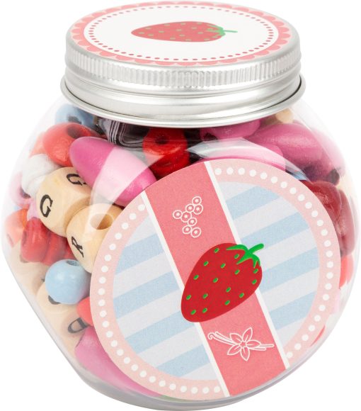 LG 11249 display wooden threading beads sweets jar candy 4