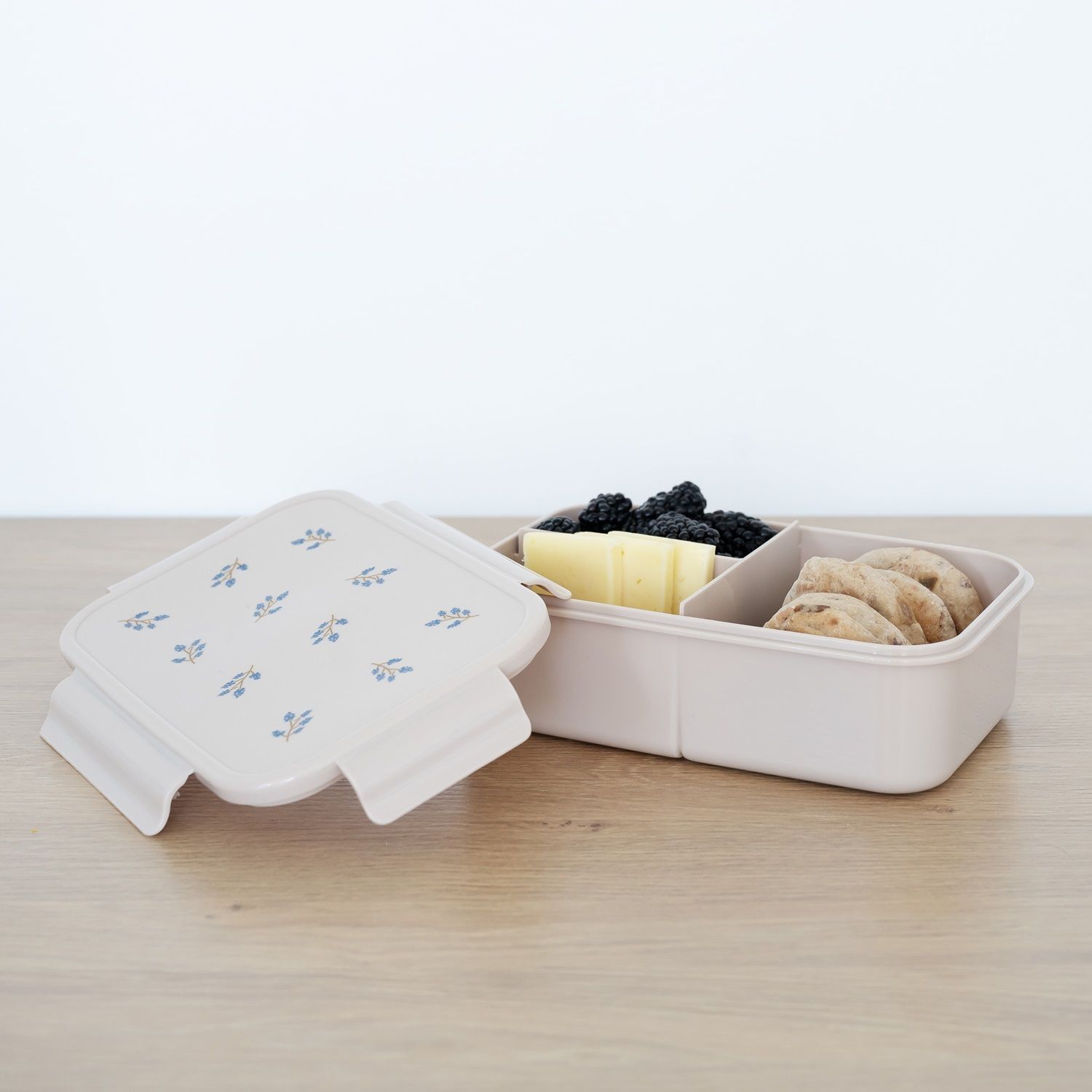 3 Sprouts Madkasse, Blåbær/taupe 3 3 Sprouts Madkasse, Blåbær/taupe - Billede 3