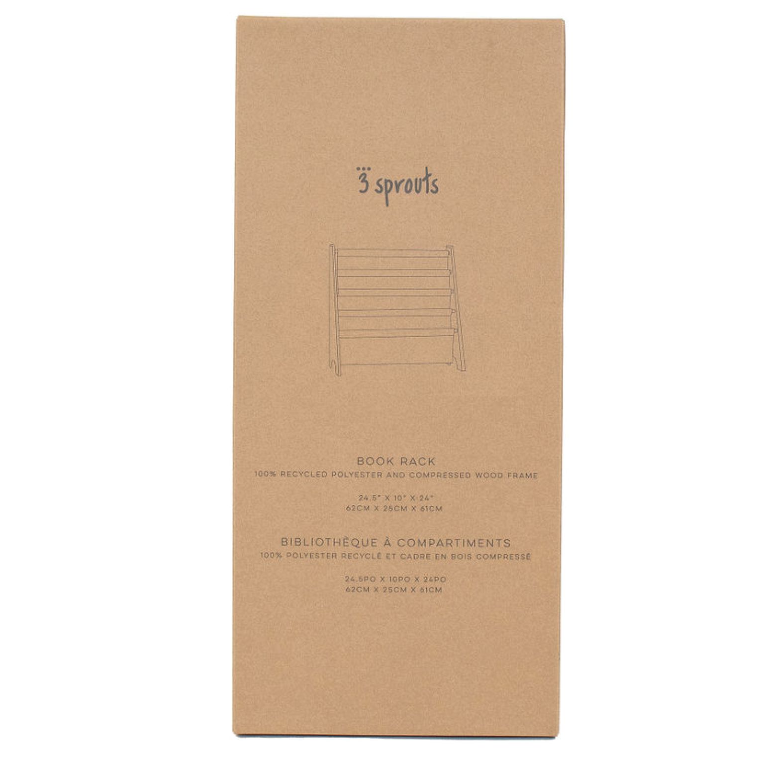 3 Sprouts Bogreol, Terrazzo/Ler 4 3 Sprouts Bogreol, Terrazzo/Ler - Billede 4