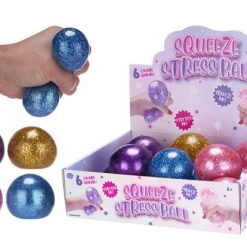 Squeeze stress glitter bold 6 cm
