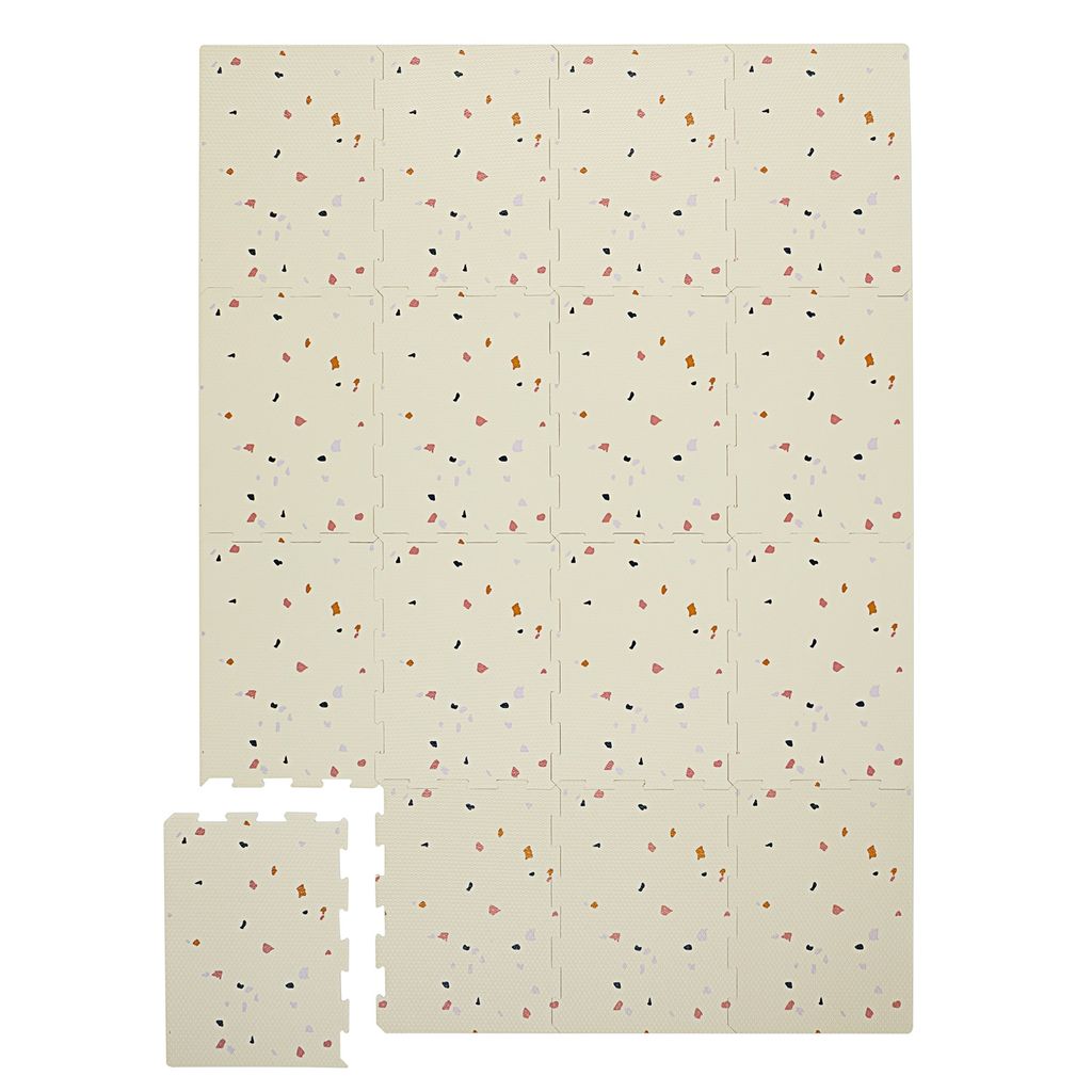 3 prouts Gulvpuslespil, Terrazzo cream 2 Praktisk