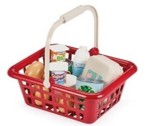 Garnised grocery basket
