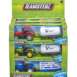 Teamsterz Country Life Die-Cast Tractor and Trailer CDU9 4-asst