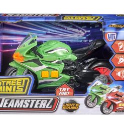 Teamsterz Mighty Machines Street Minis Light and Sound Motorbike 2-asst