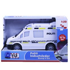 Politibil bump n' go m/lys og lyd