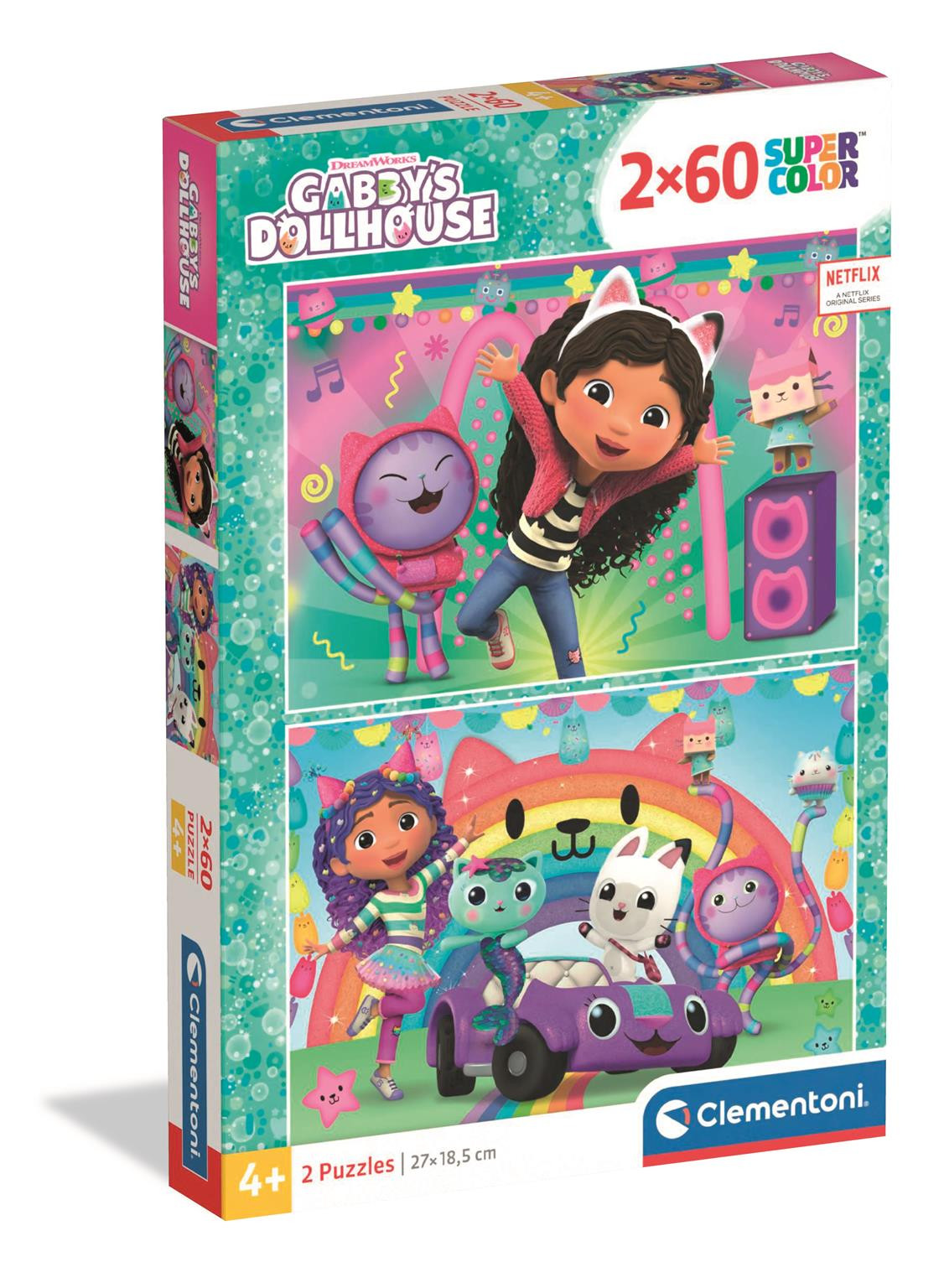 Puslespil Gabby's Dollhouse, 2x60 brikker (2025) 1 Puslespil Gabby's Dollhouse