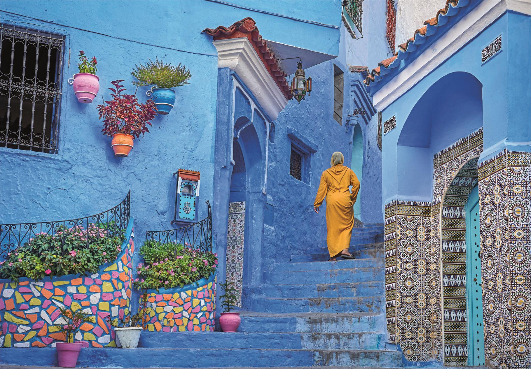 Puslespil HQC Blue Street of Chefchaouen 2026, 500 brikker 3 Rigtig Legetøj