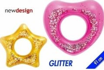 Badering m/glitter 91cm 2-asst
