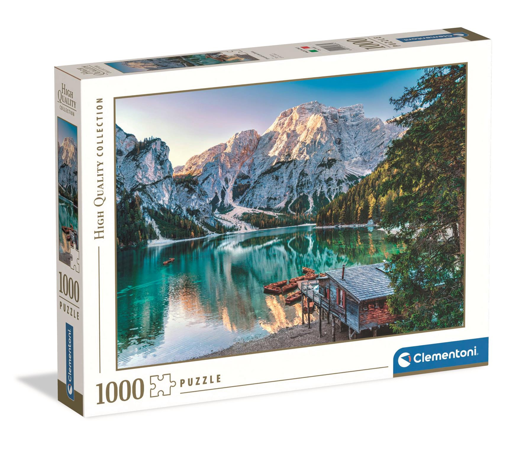 Puslespil HQC Emerald Lake Braies, 1000 brikker 1 Puslespil HQC Emerald Lake Braies