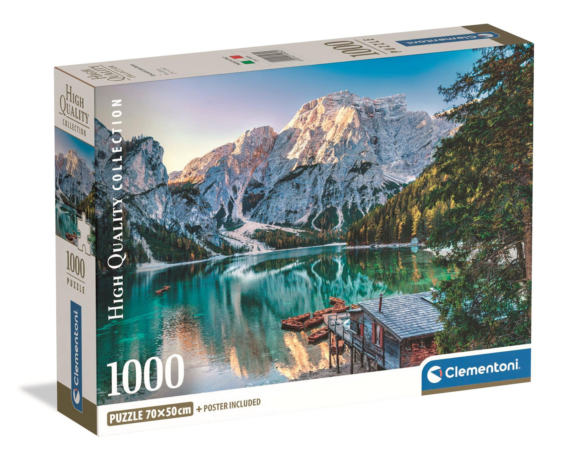 Puslespil HQC Emerald Lake Braies, 1000 brikker 1 Puslespil HQC Emerald Lake Braies
