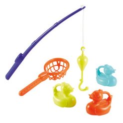 Fiskestang m/3 badeænder + net