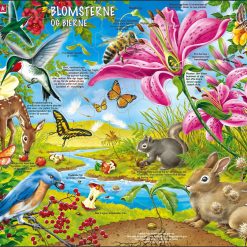 Puslespil Blomsterne og bierne - 55 brikker
