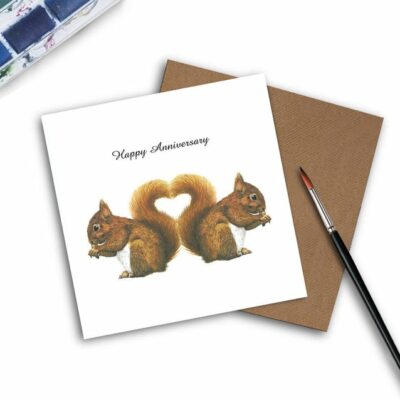 Squirrel Anniversary Card