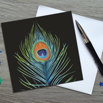 Peacock Card